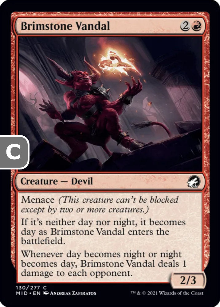 Brimstone Vandal MID Creature Devil NM
