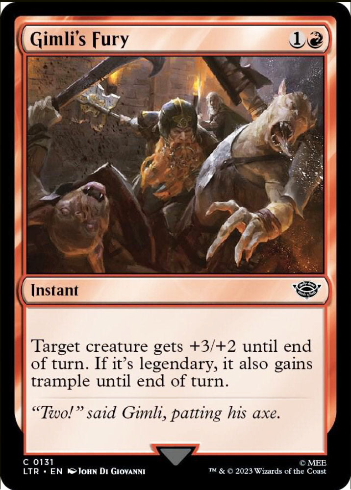 Gimli's Fury LTR Instant  NM