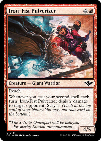 Iron-Fist Pulverizer Creature Giant Warrior OTJ *Foil* NM