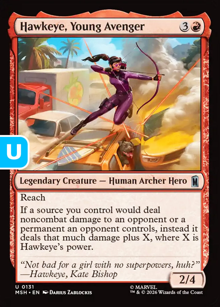 Hawkeye, Young Avenger MSH Legendary Creature Human Archer Hero NM