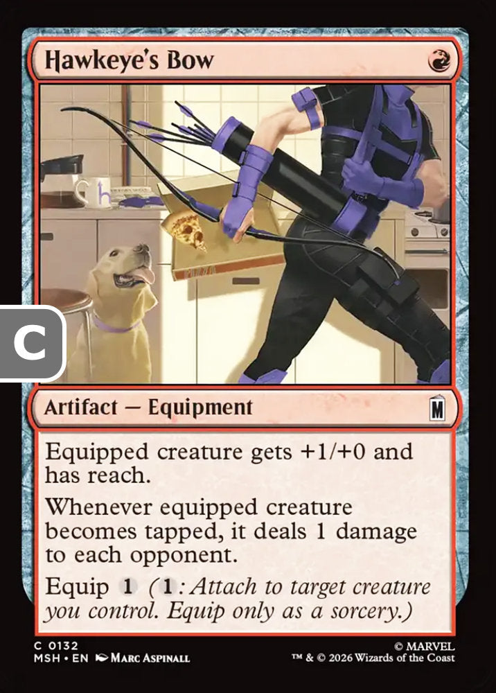 Hawkeye's Bow MSH Artifact Equipment NM