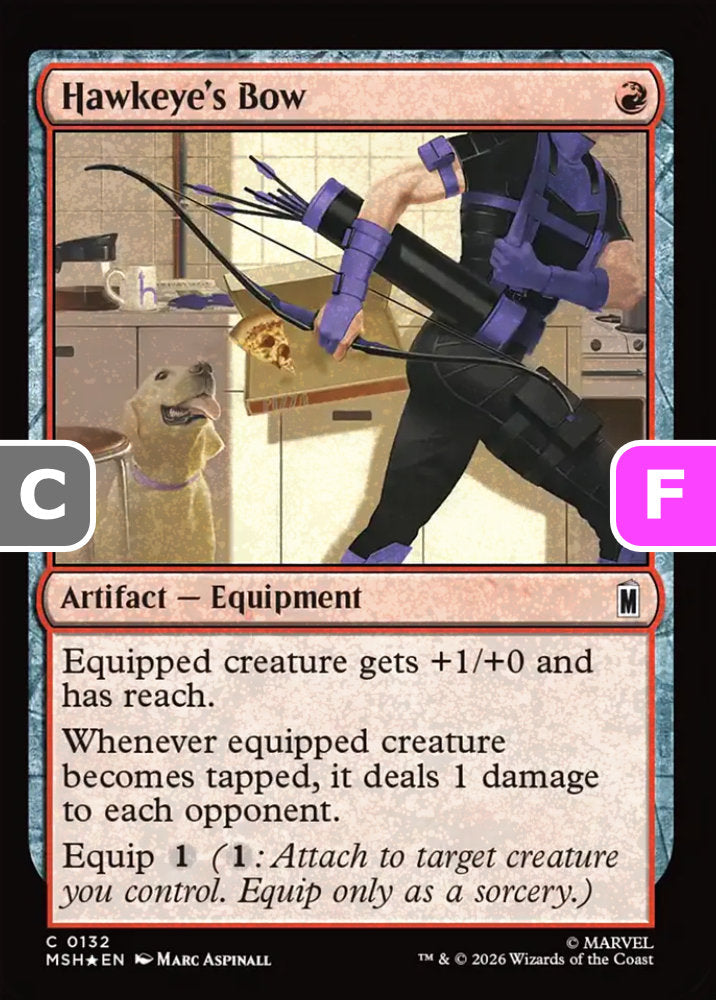 Hawkeye's Bow MSH Artifact Equipment *Foil* NM
