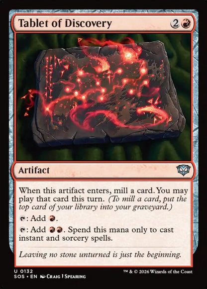 Tablet of Discovery SOS Artifact  NM