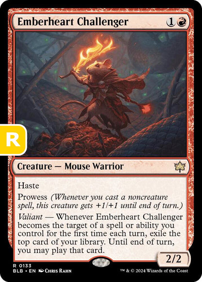 Emberheart Challenger BLB Creature Mouse Warrior NM