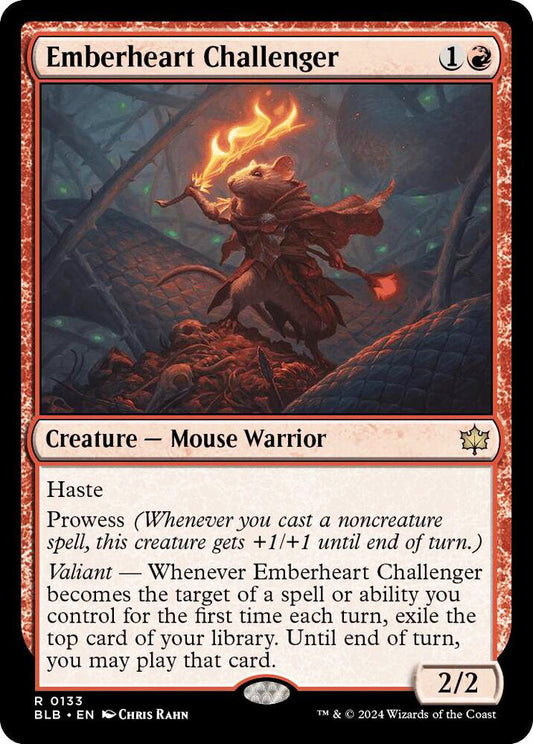 Emberheart Challenger BLB Creature Mouse Warrior NM