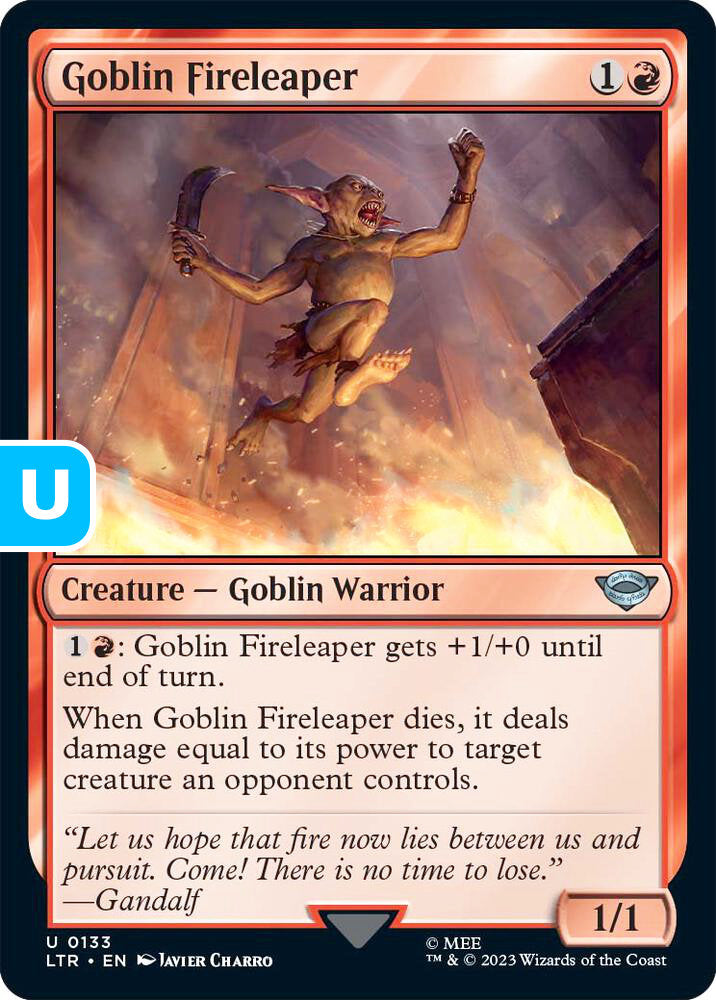Goblin Fireleaper LTR Creature Goblin Warrior NM