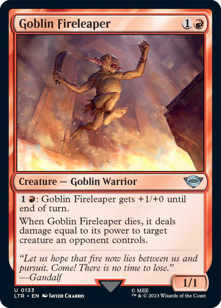 Goblin Fireleaper LTR Creature Goblin Warrior NM
