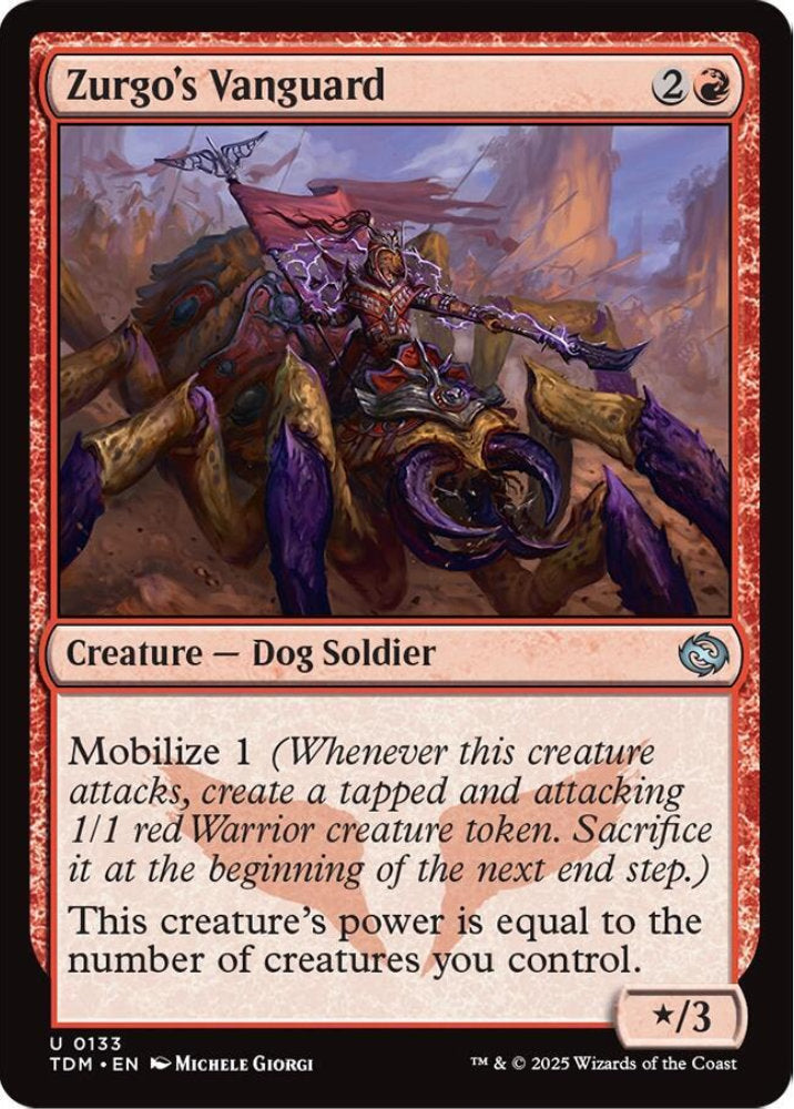 Zurgo's Vanguard TDM Creature Dog Soldier NM