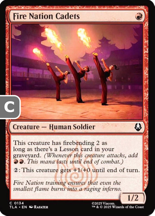 Fire Nation Cadets TLA Creature Human Soldier NM