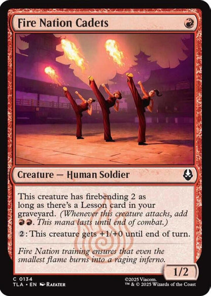 Fire Nation Cadets TLA Creature Human Soldier NM