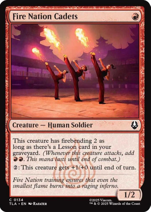 Fire Nation Cadets TLA Creature Human Soldier NM