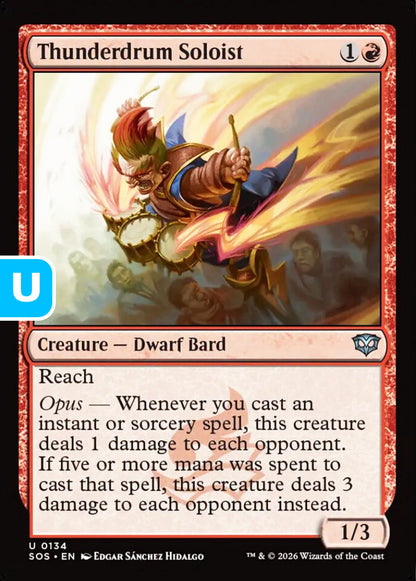 Thunderdrum Soloist SOS Creature Dwarf Bard NM
