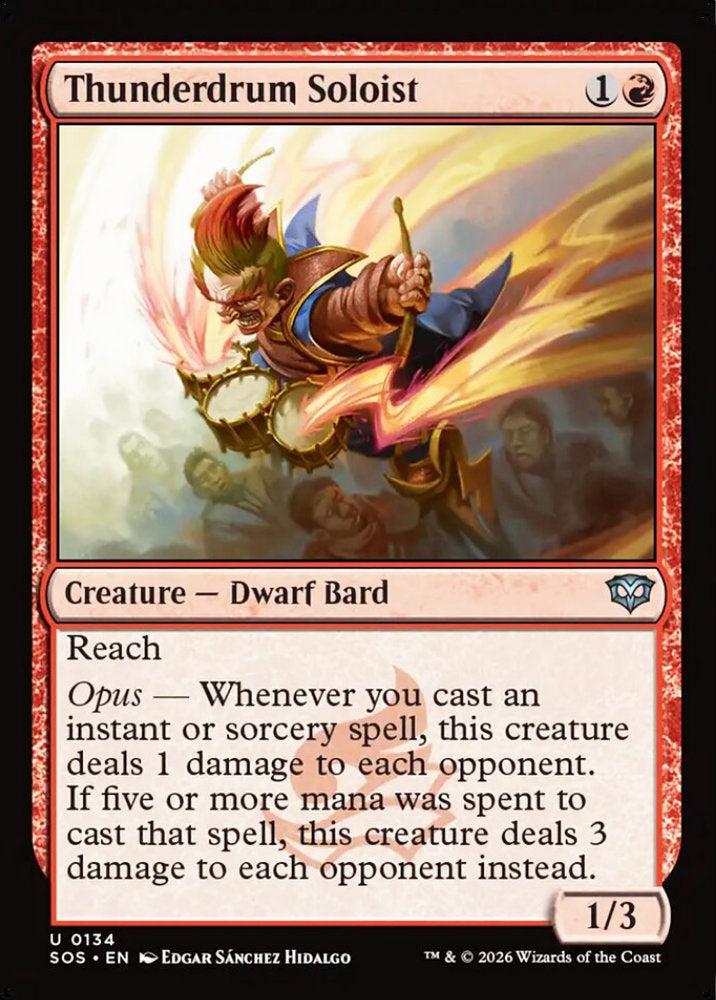 Thunderdrum Soloist SOS Creature Dwarf Bard NM