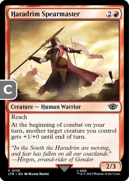Haradrim Spearmaster LTR Creature Human Warrior NM