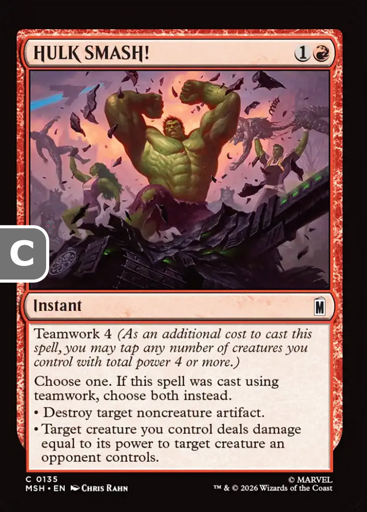 HULK SMASH! MSH Instant  NM