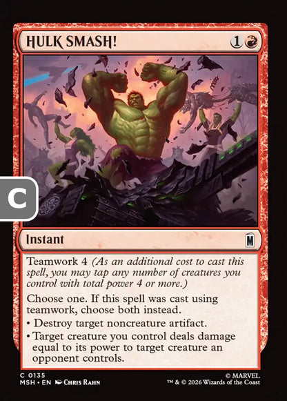 HULK SMASH! MSH Instant  NM