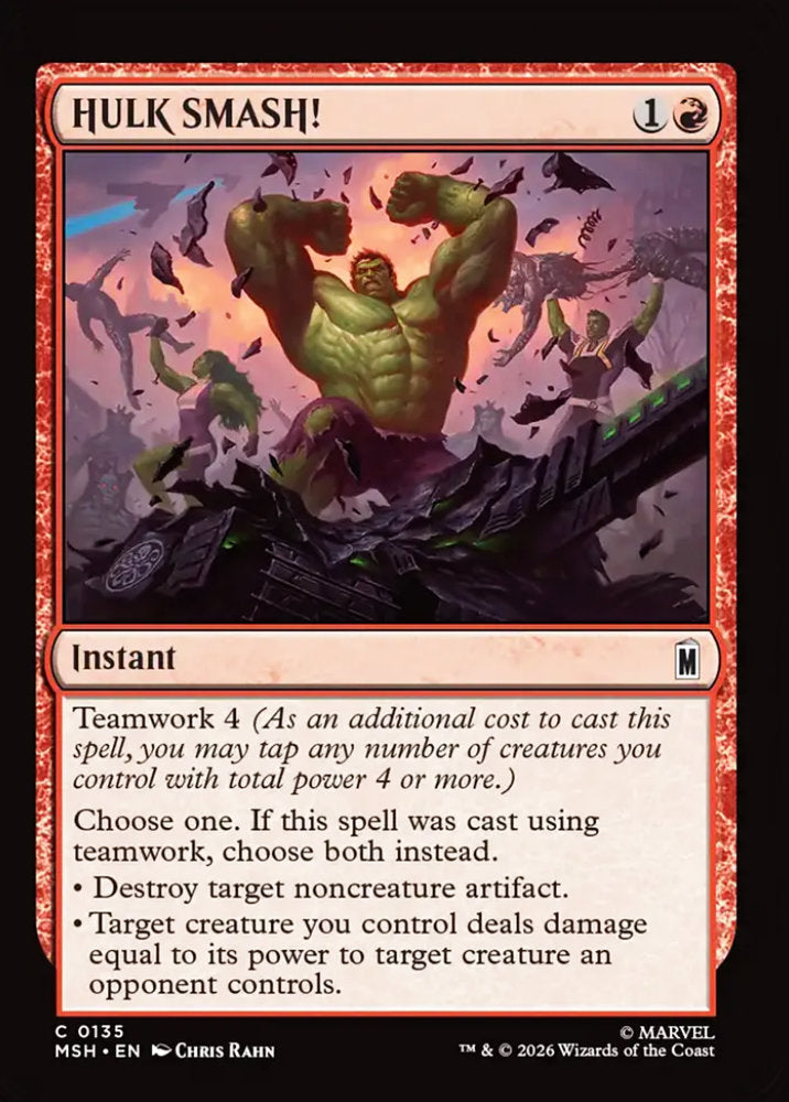 HULK SMASH! MSH Instant  NM