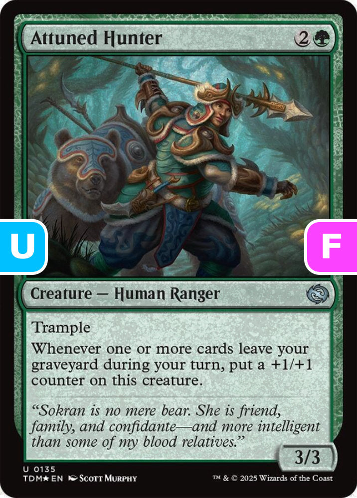 Attuned Hunter TDM Creature Human Ranger *Foil* NM