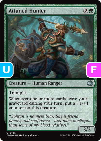 Attuned Hunter TDM Creature Human Ranger *Foil* NM
