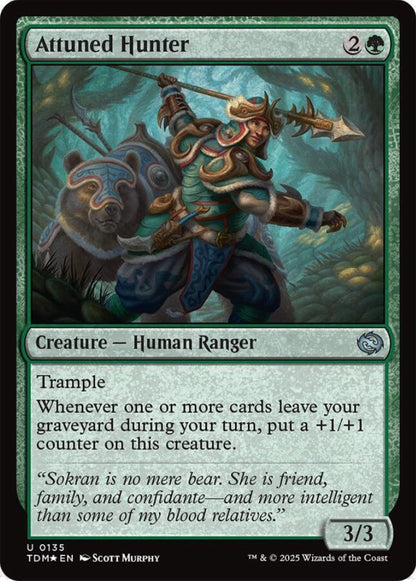 Attuned Hunter TDM Creature Human Ranger *Foil* NM
