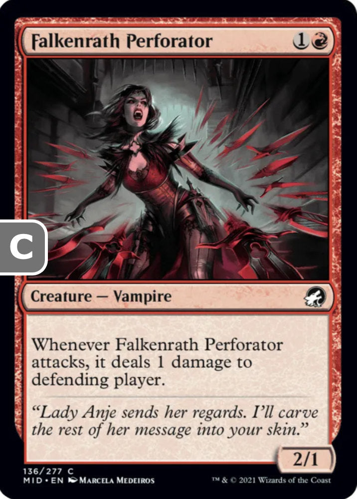 Falkenrath Perforator MID Creature Vampire NM