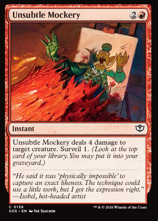Unsubtle Mockery SOS Instant  NM