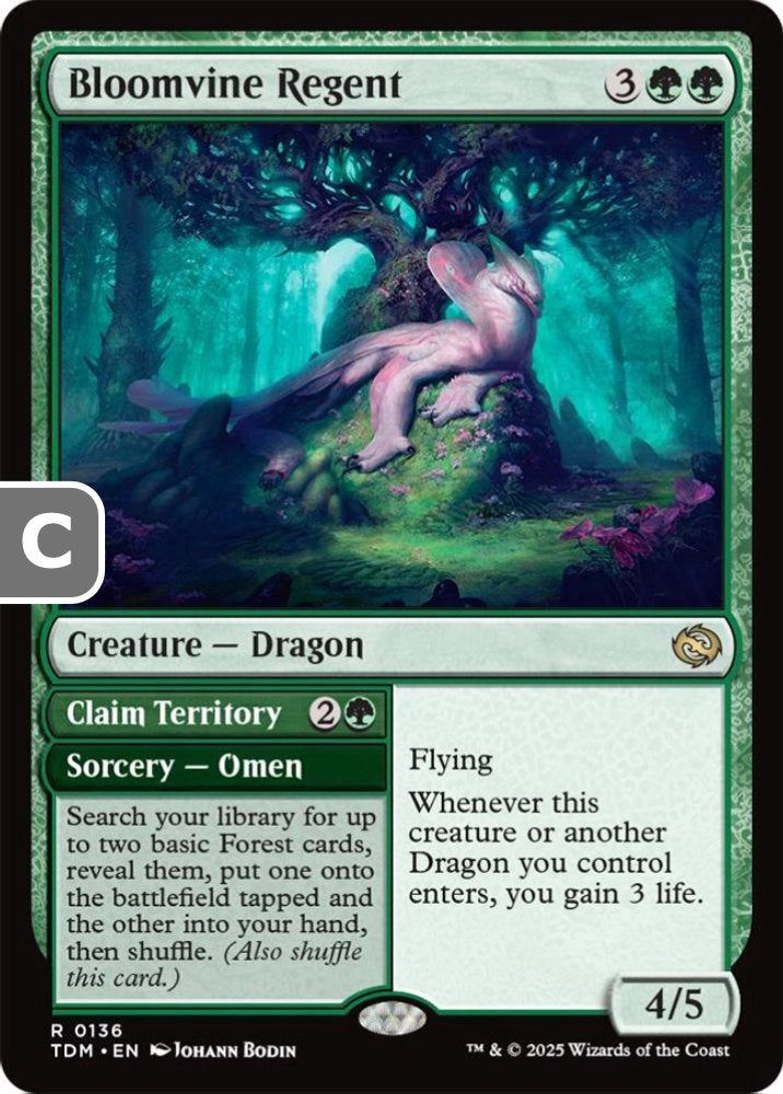 Bloomvine Regent TDM Creature Dragon NM