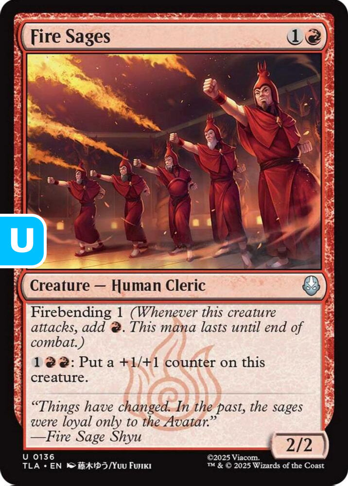 Fire Sages TLA Creature Human Cleric NM