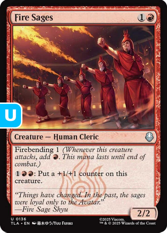 Fire Sages TLA Creature Human Cleric NM