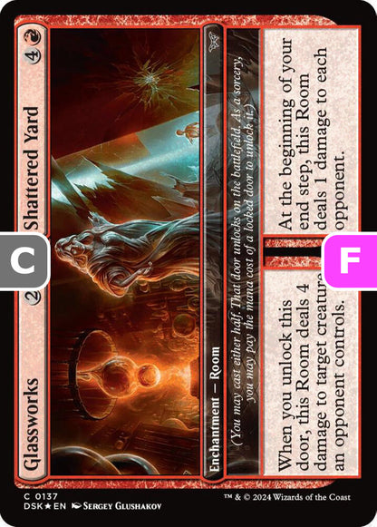 Glassworks // Shattered Yard DSK Enchantment Room *Foil* NM