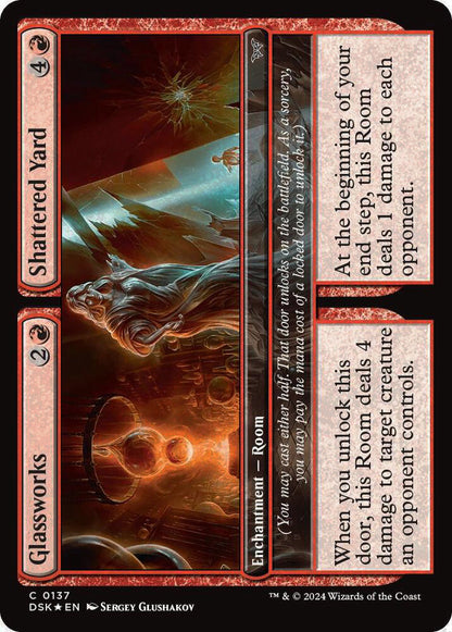 Glassworks // Shattered Yard DSK Enchantment Room *Foil* NM