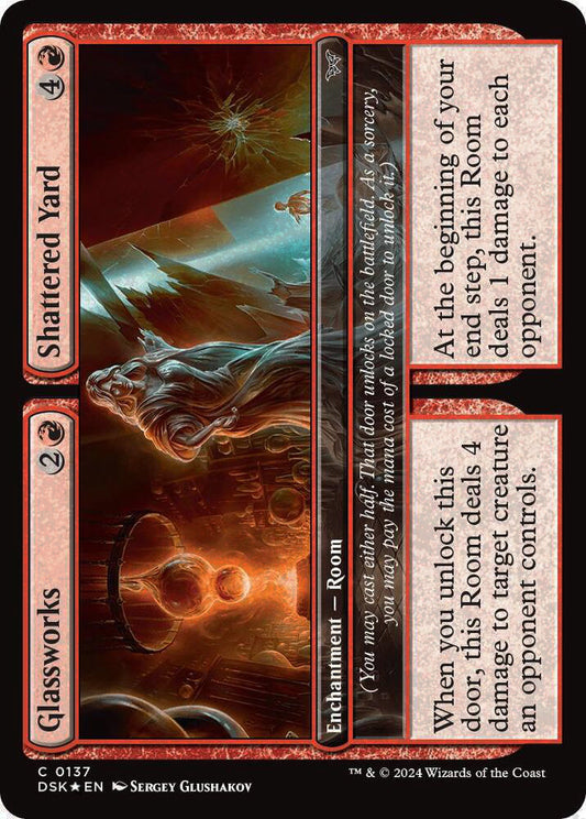 Glassworks // Shattered Yard DSK Enchantment Room *Foil* NM