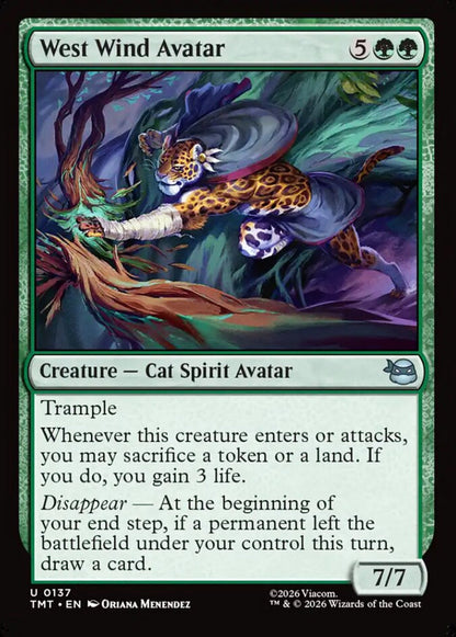West Wind Avatar TMT Creature Cat Spirit Avatar NM