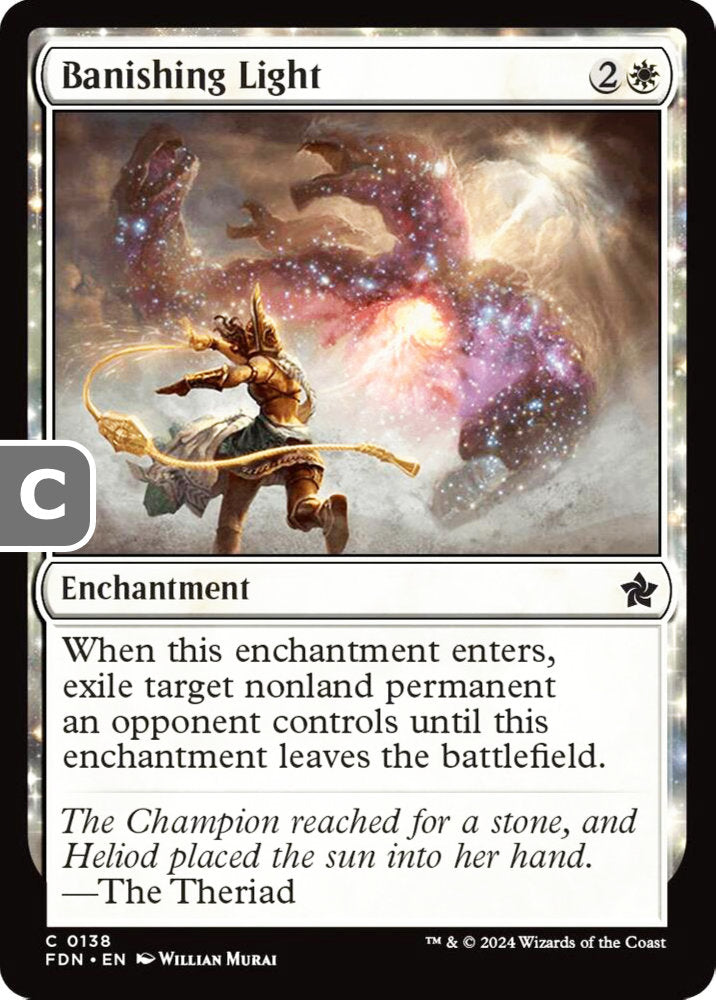 Banishing Light FDN Enchantment  NM