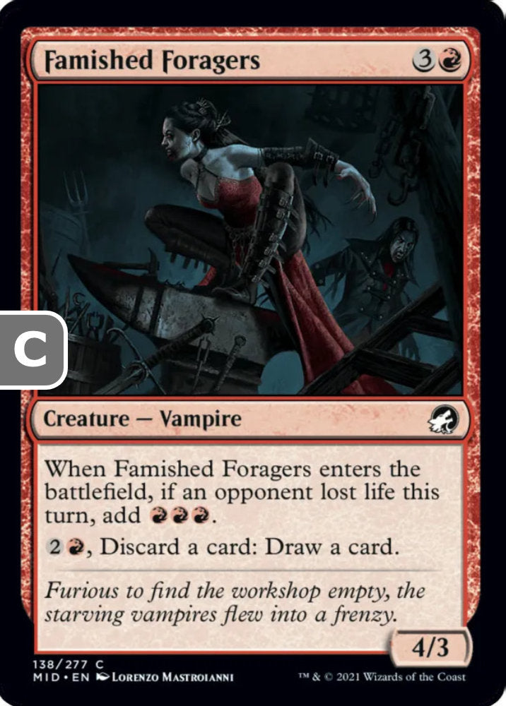 Famished Foragers MID Creature Vampire NM