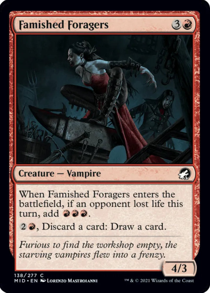 Famished Foragers MID Creature Vampire NM