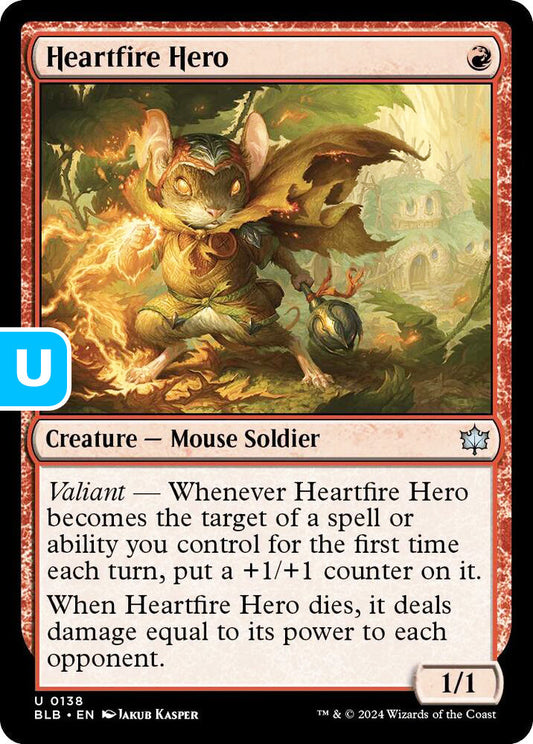 Heartfire Hero BLB Creature Mouse Soldier NM