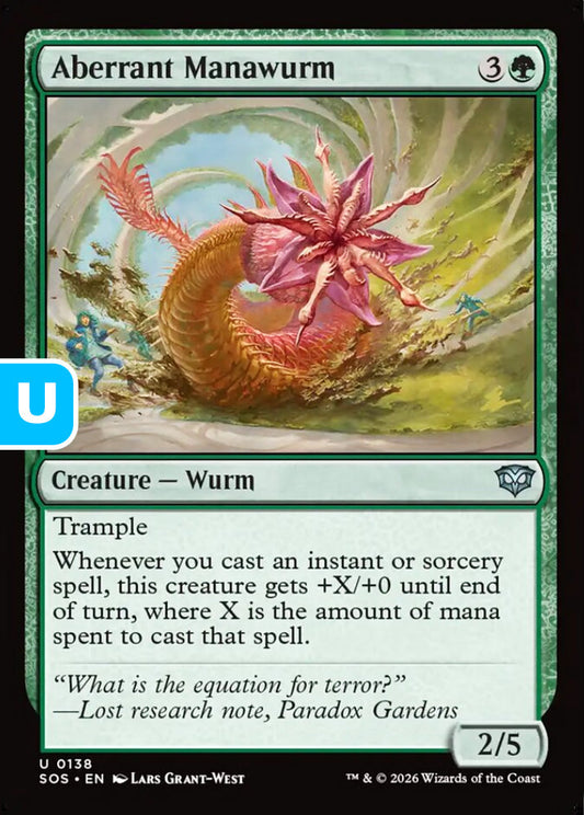 Aberrant Manawurm SOS Creature Wurm NM