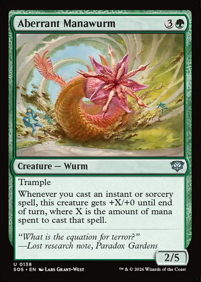 Aberrant Manawurm SOS Creature Wurm NM