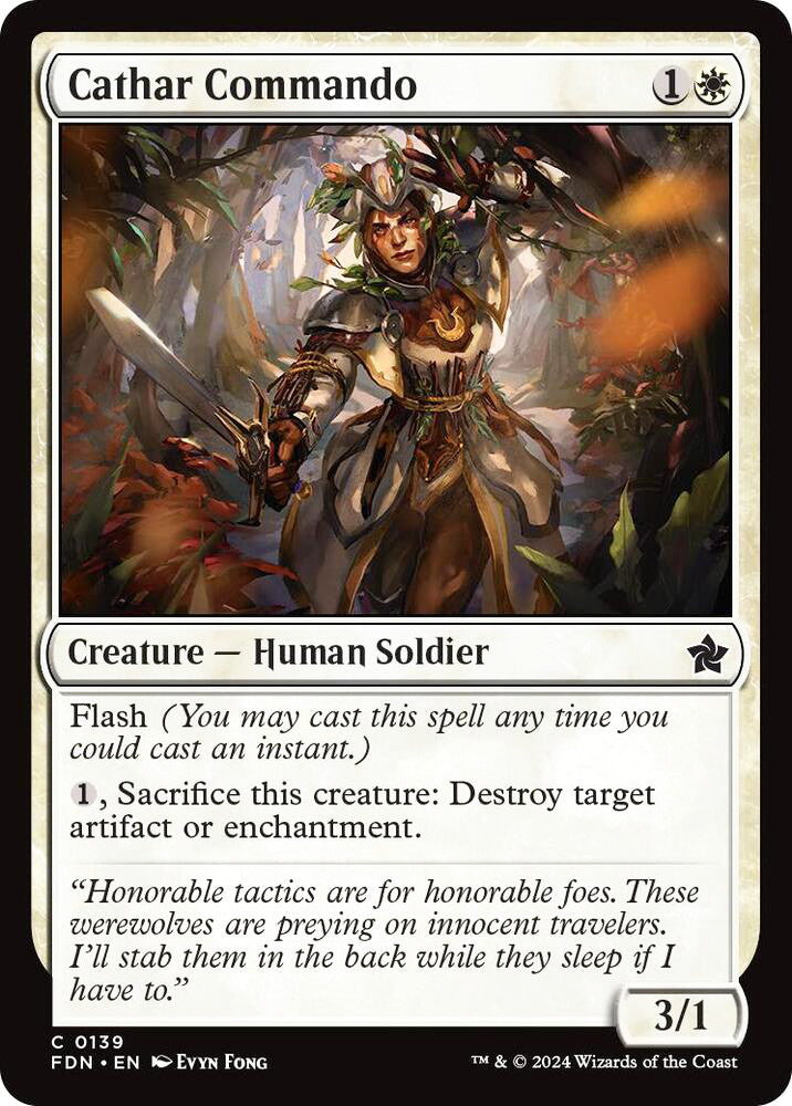 Cathar Commando FDN Creature Human Soldier NM