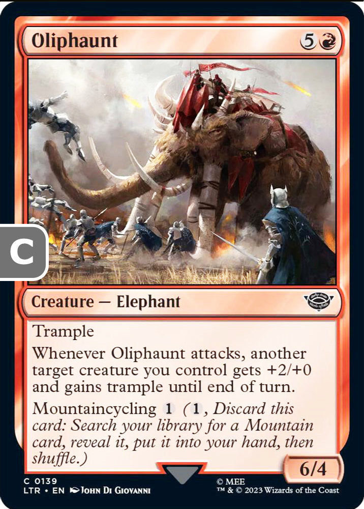 Oliphaunt LTR Creature Elephant NM