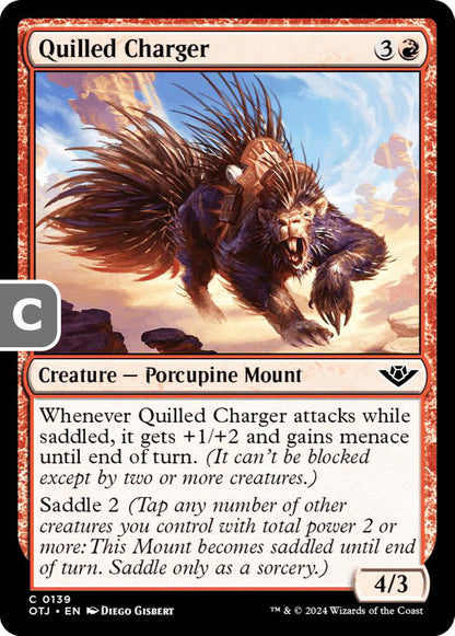 Quilled Charger Creature Porcupine Mount OTJ NM
