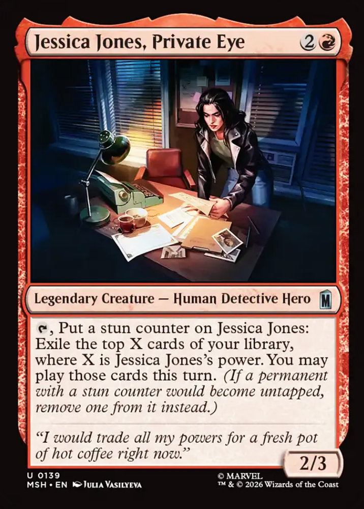 Jessica Jones, Private Eye MSH Legendary Creature Human Detective Hero NM