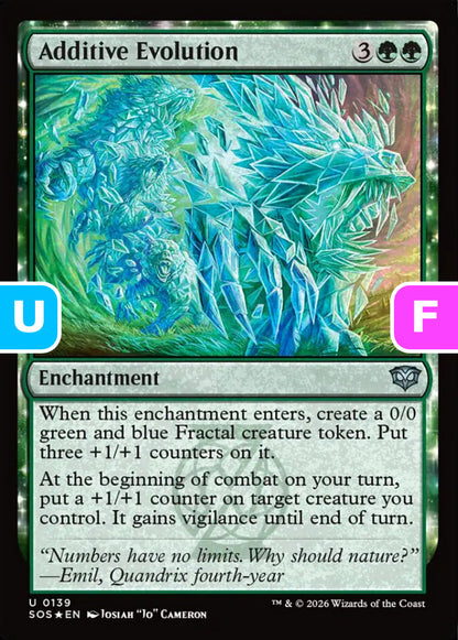 Additive Evolution SOS Enchantment  *Foil* NM