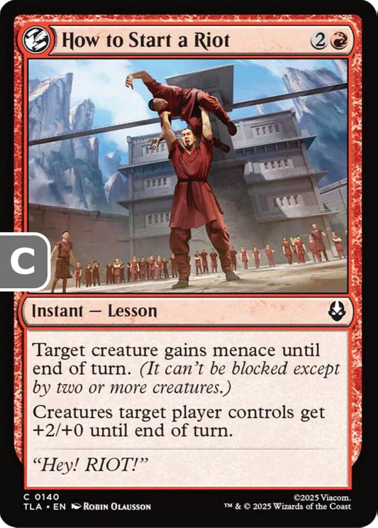 How to Start a Riot TLA Instant Lesson NM