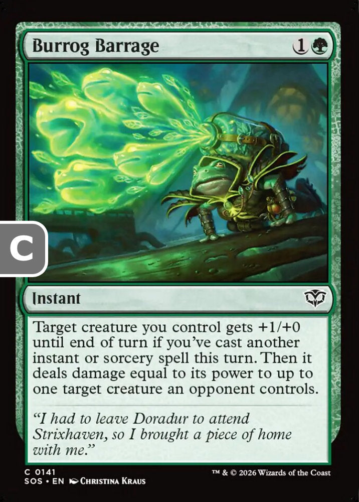 Burrog Barrage SOS Instant  NM