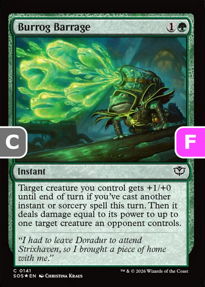 Burrog Barrage SOS Instant  *Foil* NM