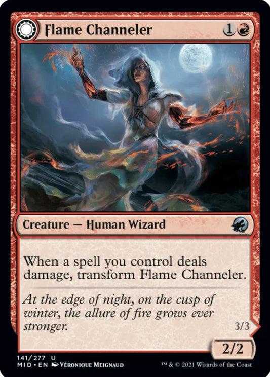 Flame Channeler/Embodiment of Flame MID Creature Human Wizard/Elemental Wizard NM