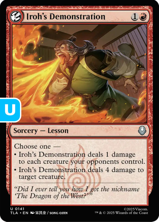 Iroh's Demonstration TLA Sorcery Lesson NM
