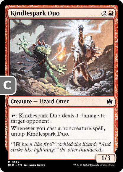 Kindlespark Duo BLB Creature Lizard Otter NM